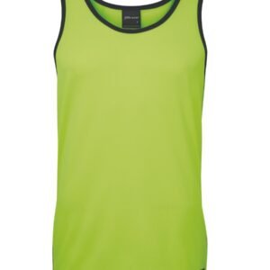 6HCS4_EN_01 JB's HV 4602.1 CONTRAST SINGLET LIME/NAVY -2XS