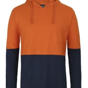 6HCTL_ON_01 JB's HV L/S COTTON TEE WITH HOOD
