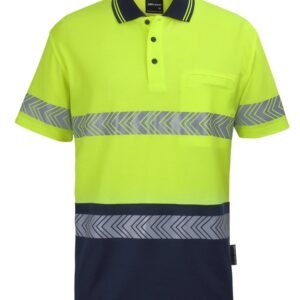 6HMSS_EN_01 JB's HV S/S D+N C/BACK SEGMENTED TAPE POLO