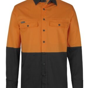 6HSWL_OB_01 JB's HV L/S STRETCH WORK SHIRT