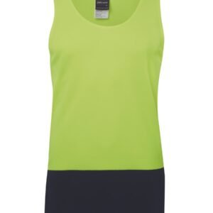 6HTS_EN_01 JB's HV TRAD SINGLET LIME/NAVY-2XS