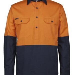 6HVCS_ON_01 JB's HV CLOSE FRONT L/S 150G WORK SHIRT