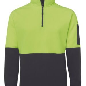 6HVPF_EB_01 JB's HV 1/2 ZIP POLAR LIME/BLACK -2XS