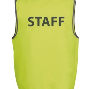 6HVS6_E_01 JB's HV SAFETY VEST PRINT STAFF LIME-S
