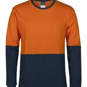 6HVTN_ON_01 JB's HV L/S CREW NECK COTTON T-SHIRT