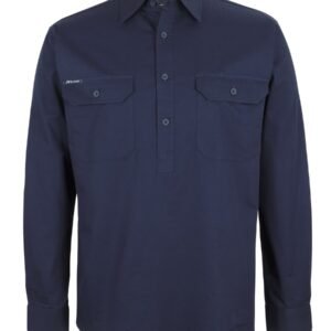 6WLCF_NX_01 JB's CLOSE FRONT L/S 150G WORK SHIRT