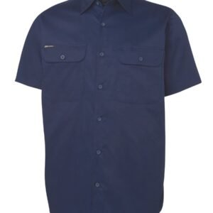 6WSLS_N_01 JB's S/S 150G WORK SHIRT NAVY-2XS
