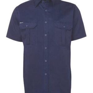6WSS_N_01 JB's S/S 190G WORK SHIRT NAVY-S