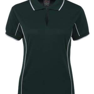 7LPI_AW_01 PODIUM LADIES PIPING POLO FOREST/WHITE-08