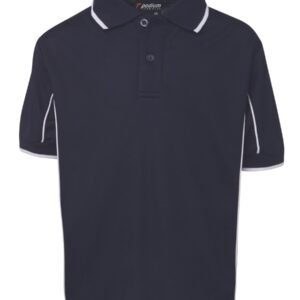 7PIPS_NW_01 PODIUM KIDS S/S PIPING POLO NAVY/WHITE-04