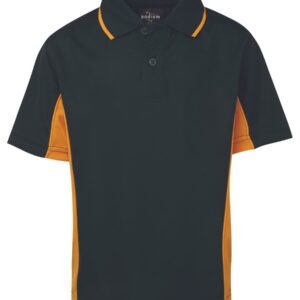 7PP3_FYX_01 PODIUM KIDS C/TRAST POLO BLACK/GOLD-04