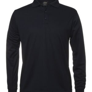PODIUM L/S POLY POLO NAVY-S