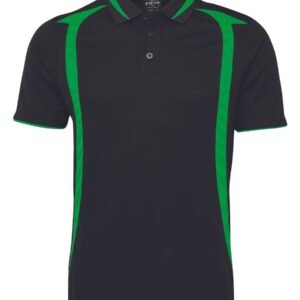 PODIUM SWIRL POLO BLACK/PEA