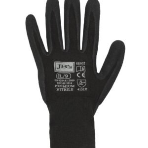8R002_BX_01 JB's PREMIUM BLACK NITRILE BRTHABLE GLOVE (12 PK) - S-07