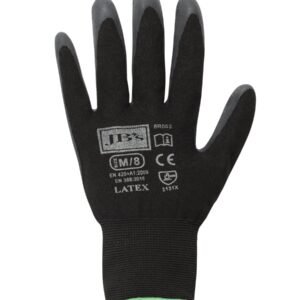 8R003_BX_01 JB's BLACK LATEX GLOVE (12 PK) -