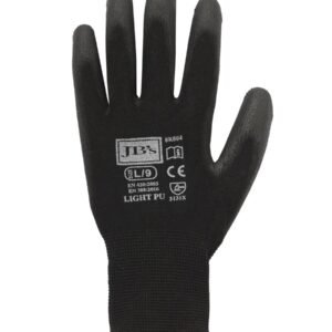 8R004_BX_01 JB's BLACK LIGHT PU BREATHABLE GLOVE (12 PK) -