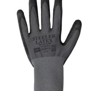 8R029_GB_01 JB's STEELER CRINKLE LATEX GLOVE (12PK) GREY/BLACK-S - 07