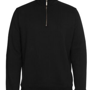 S3FSZ_BX_01 C of C BRASS 1/2 ZIP SWEAT BLACK MARLE -S