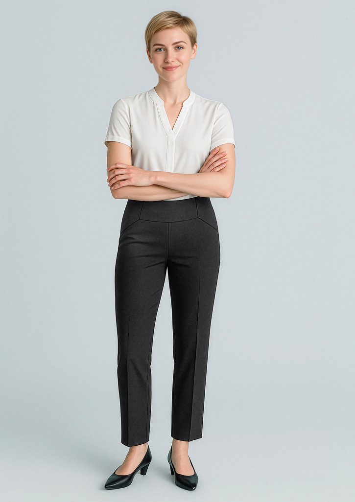 10121 - Womens Cool Stretch Bandless Slim Leg Pant