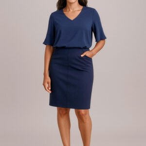 20717 - Womens Siena Bandless Pencil Skirt