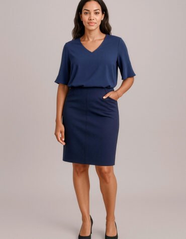 20717 - Womens Siena Bandless Pencil Skirt
