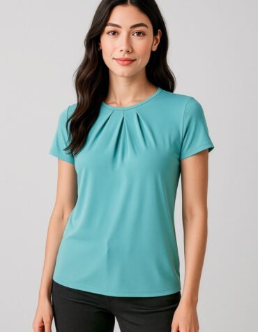 44412_Talent_Aqua_01 44412 - Womens Blaise Short Sleeve Top