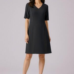 RD974L_Talent_Black_01_JdJbvow RD974L - Womens Siena Extended Short Sleeve Dress