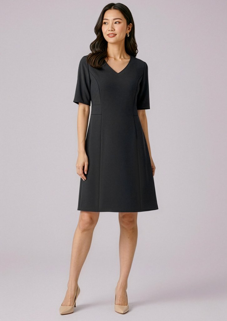 RD974L - Womens Siena Extended Short Sleeve Dress