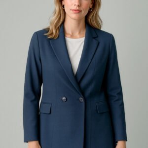 RJ400L_Talent_NavyDusk_01_iZJ4w31 RJ400L - Womens Renew Double Breasted Longline Jacket