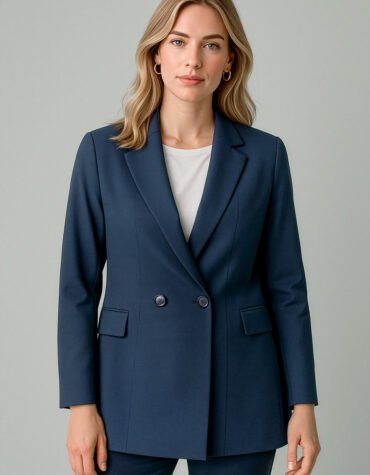 RJ400L - Womens Renew Double Breasted Longline Jacket