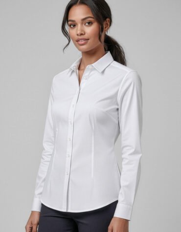 S522LL_Talent_White_01 S522LL - Womens Dalton Long Sleeve Shirt