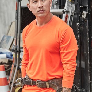 ZH390_Talent_Orange_01 ZH390 - Mens Hi Vis Long Sleeve Tee