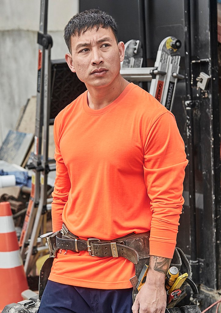 ZH390 - Mens Hi Vis Long Sleeve Tee