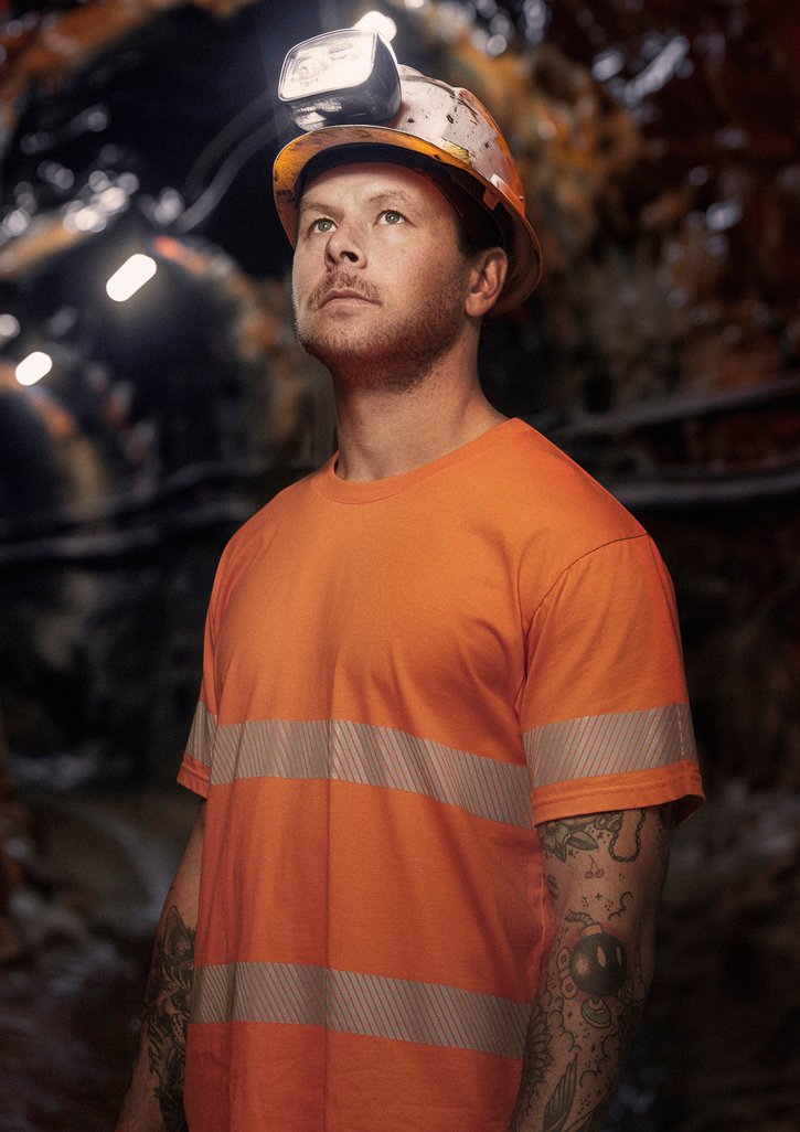 ZH510 - Mens Hi Vis Segmented Tape Cotton Tee