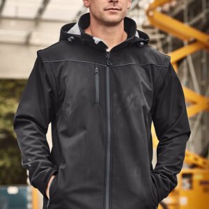 ZJ263_Talent_Black_01_oELZn14 ZJ263 - Unisex Streetworx 2 In 1 Stretch Softshell Jacket
