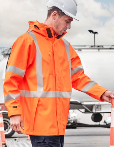 ZJ620_Talent_Orange_01_UCAC5v2 ZJ620-NZ - Mens TTMC-W23 Hi Vis X Back Heavy Duty Waterproof Jacket