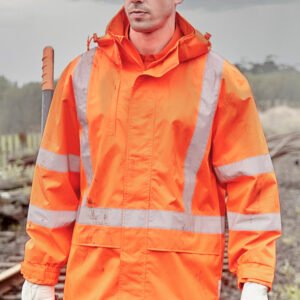 ZJ657_Talent_Orange_01_h8ikWLy ZJ657-NZ - Mens TTMC-W23 Hi Vis X Back Ultralite Waterproof Jacket