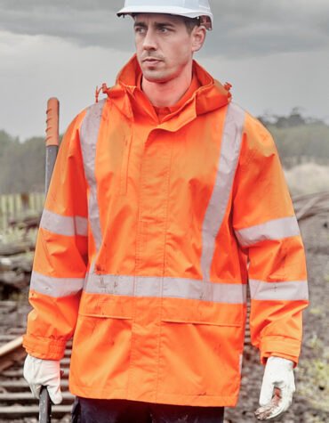 ZJ657_Talent_Orange_01_h8ikWLy ZJ657-NZ - Mens TTMC-W23 Hi Vis X Back Ultralite Waterproof Jacket