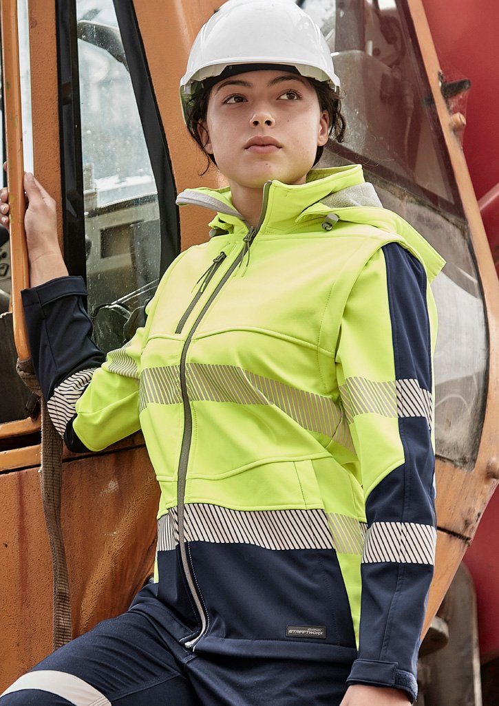 ZJ753 - Womens Streetworx 2 In 1 Stretch Softshell Jacket