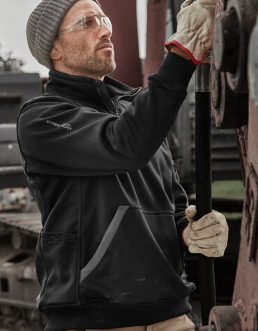 ZT665_Talent_Black_01 ZT665 - Unisex Streetworx Water Resistant 1/4 Zip Pullover
