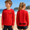 East End kids long sleeve tee with club logo