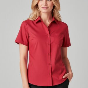 CS947LS - Florence Womens Plain Short Sleeve Shirt