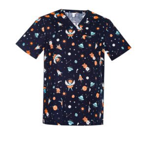 CST148MS_bProduct_MidnightNavy_01_I58UcLQ CST148MS - Printed Mens Space Party Scrub Top
